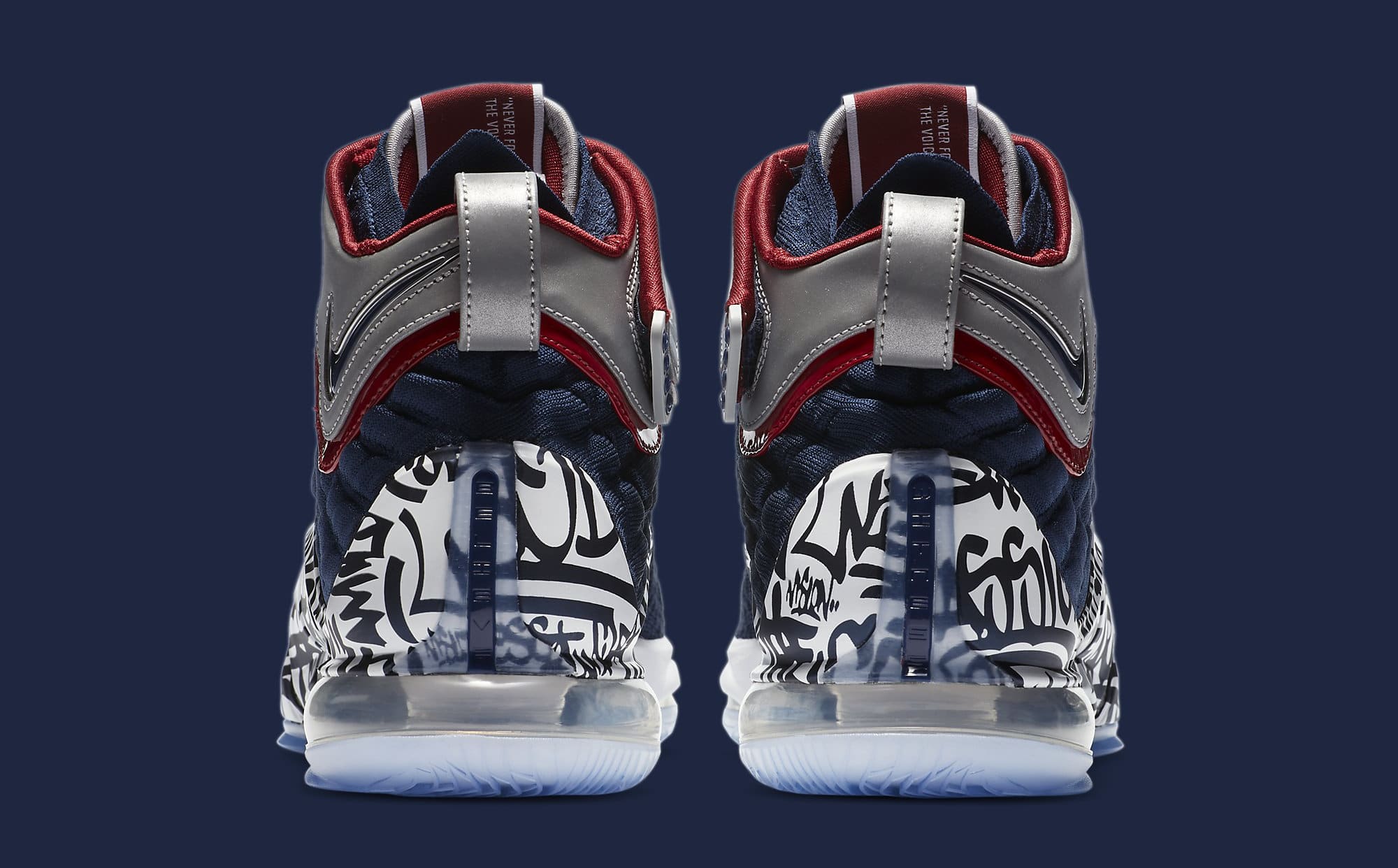 Nike LeBron 17 'All-Star Graffiti' CT6047-400 Heel