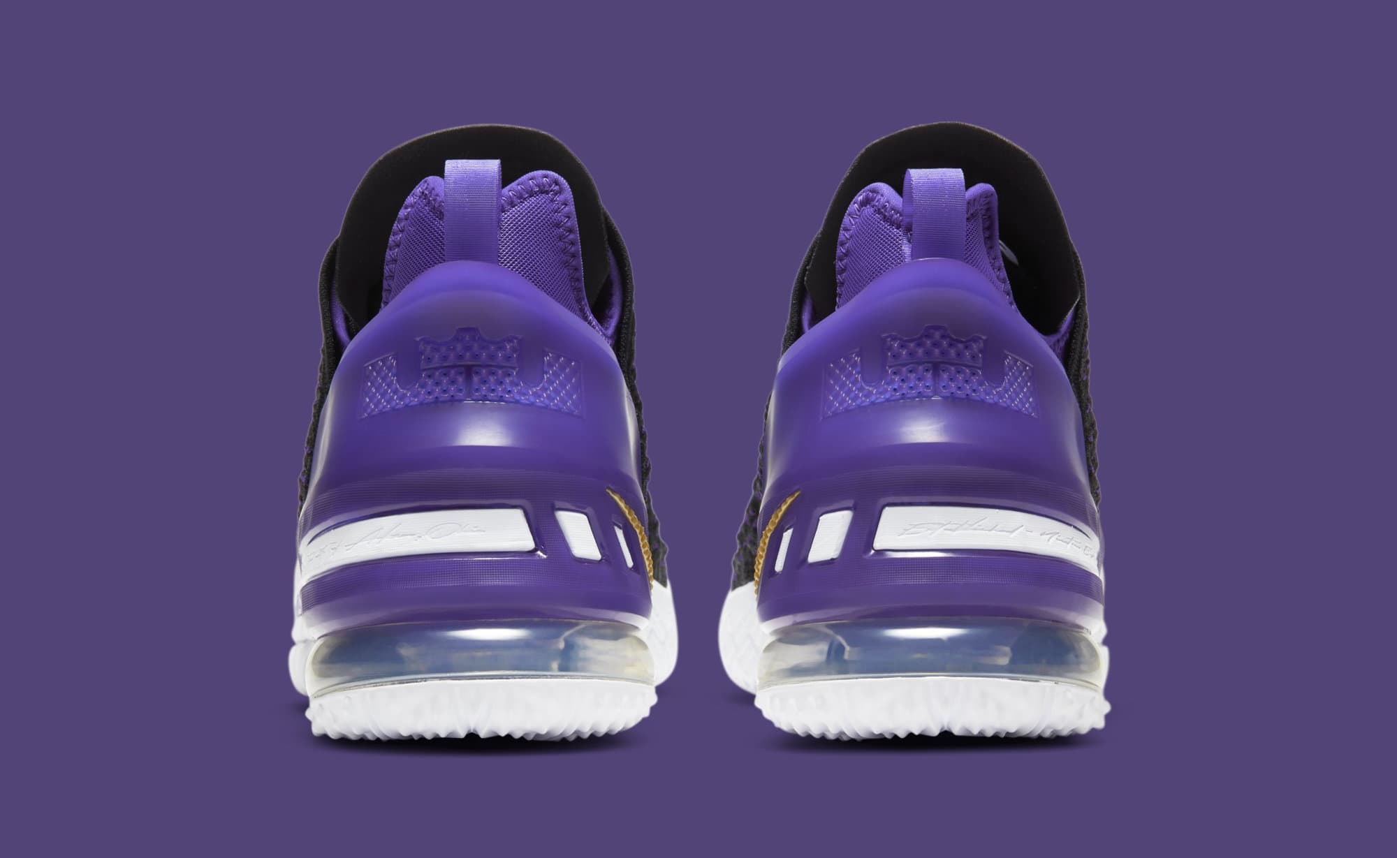 Nike LeBron 18 'Lakers' CQ9283-004 Heel