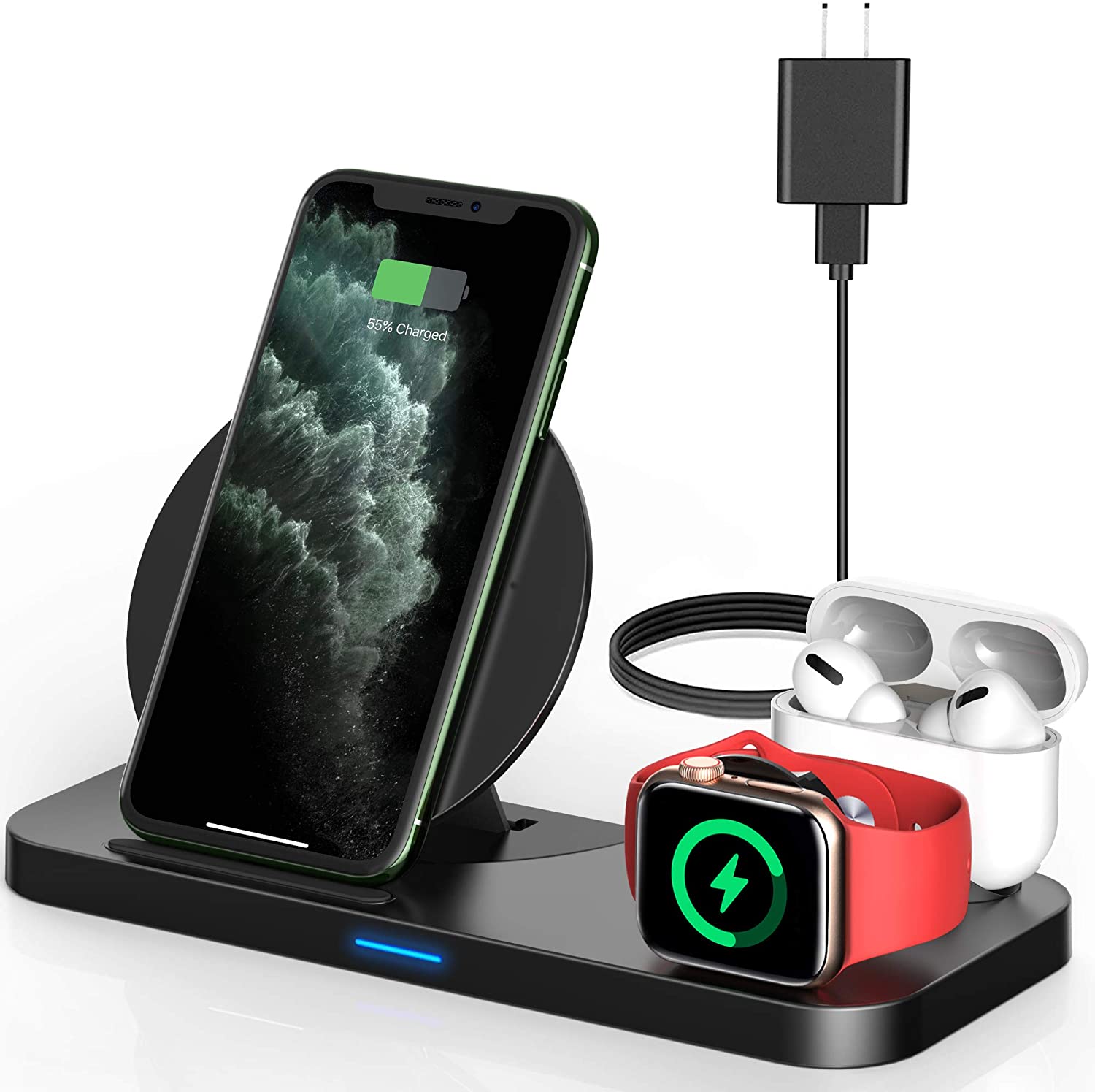 Powlaken portable apple charging station amazon