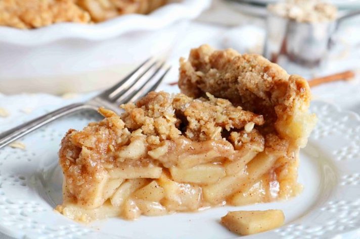 STYLECASTER | 17 Classic Pie Recipes That Deserve a Spot on Your Holiday Spread | Apple Crisp Pie