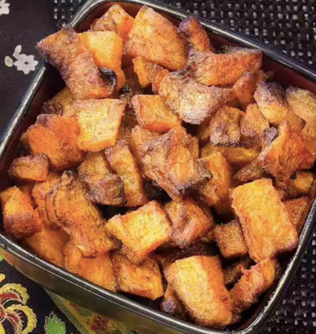 STYLECASTER | Air-Fryer Holiday Recipes for Any Party | Spiced Butternut Squash