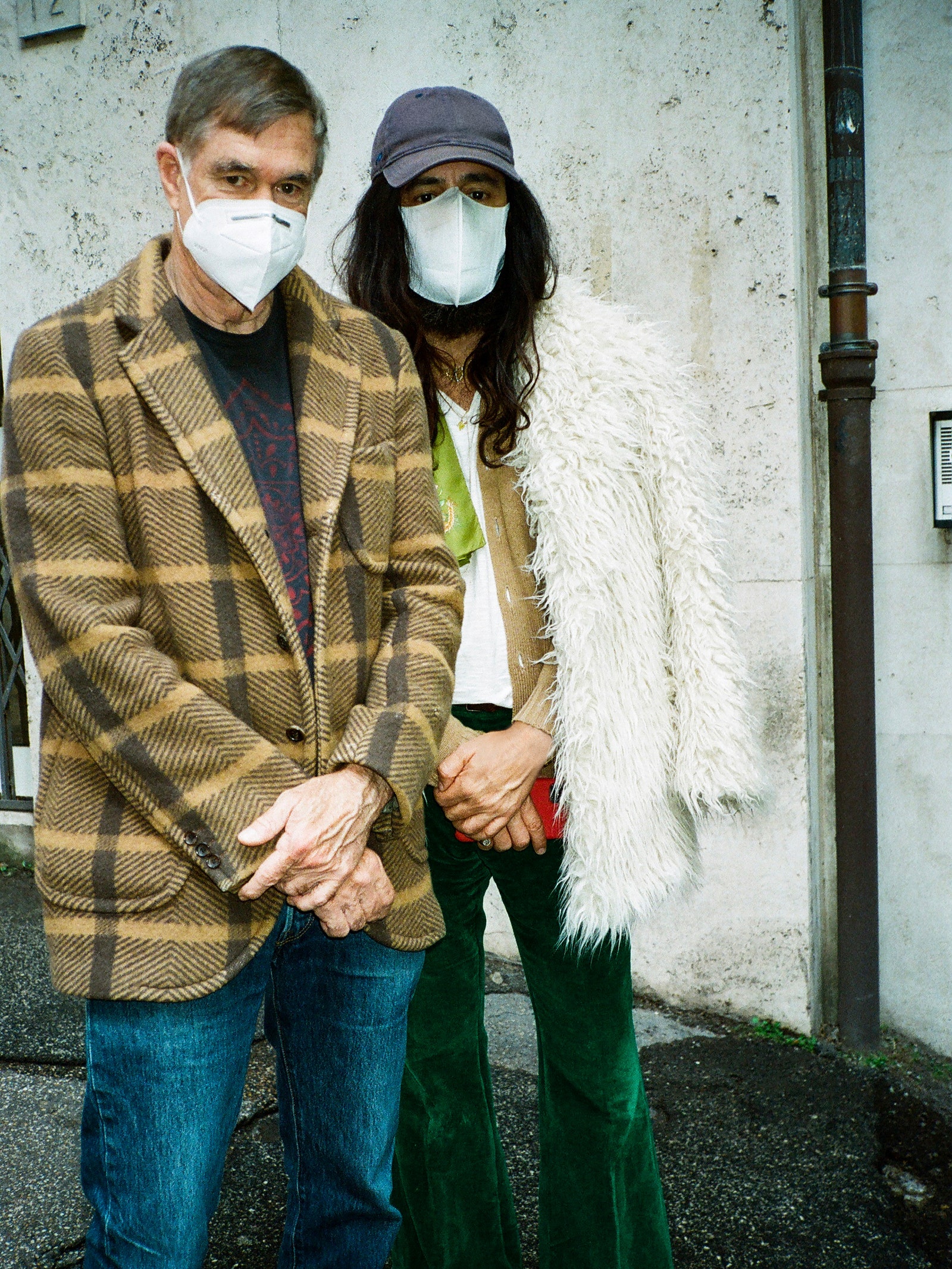 pGus Van Sant and Alessandro Michele on set in Rome. Photographed by Paige Powell. p 