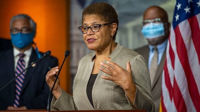 pCongresswoman Karen Bass was on Joe Bidens short list for vice president this summerGetty Imagesp 