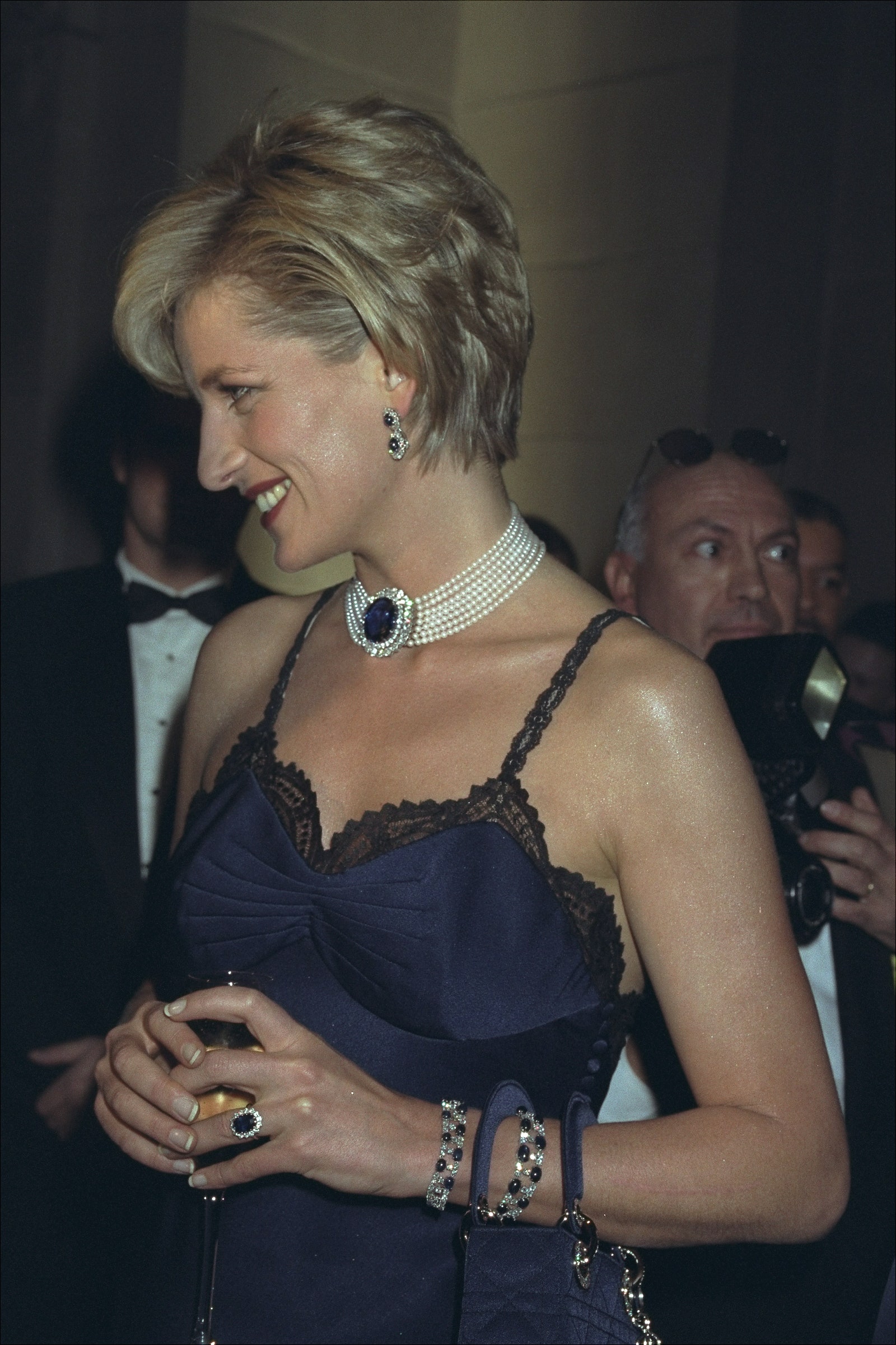 Image may contain Diana Princess of Wales Human Person Evening Dress Fashion Clothing Gown Apparel and Robe