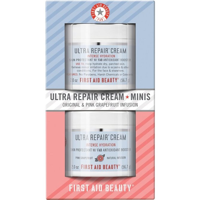 First Aid Beauty Ultra Repair Cream Minis Original & Pink Grapefruit Infusion