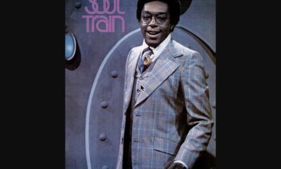 Don Cornelius on the Soul Train set, 1974