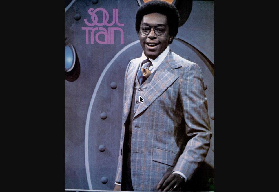 Don Cornelius on the Soul Train set, 1974